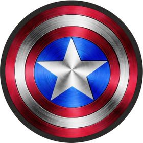 Sticker Fabrikası Kaptan America Kalkanı 13x13 cm Duvar Stickerı