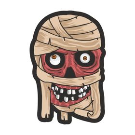 Sticker Fabrikası Komik Mumya Kurukafa Kuru Kafa 6.5x10 cm Duvar Stickerı