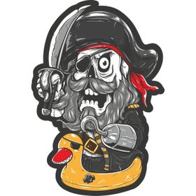 Sticker Fabrikası Korsan 9x13 cm Duvar Stickerı