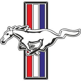 Sticker Fabrikası Mustang 9x8.5 cm Duvar Stickerı