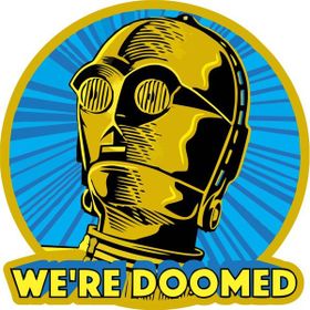 Sticker Fabrikası Star Wars 10x10 cm Duvar Stickerı
