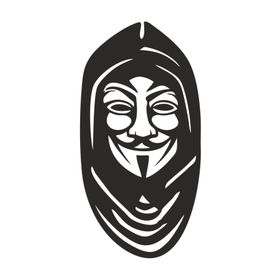 Sticker Fabrikası V For Vandetta 12x6 cm Duvar Stickerı