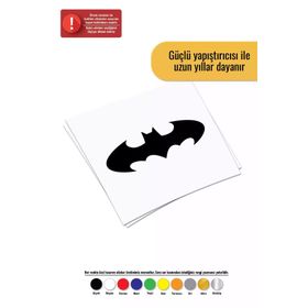 Sticker House Batman Amblem 15x7 cm Araç Oto Laptop Duvar İçin Sticker