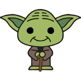 Sticker Masters 10 cm Star Wars Yoda