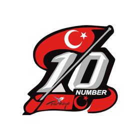 Sticker Masters 10 Numara Bayrak Sticker
