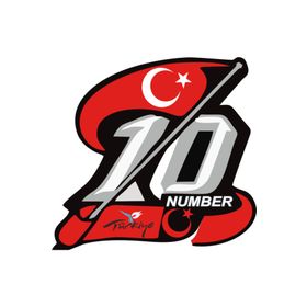 Sticker Masters 10 Numara Bayrak Sticker