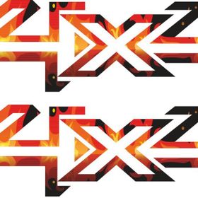 Sticker Masters 4x4 Flame Sticker