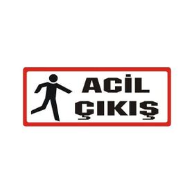 Sticker Masters Acil Çıkış Sticker