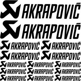 Sticker Masters Akrapovic Sponsor 2 Set Sticker