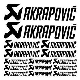Sticker Masters Akrapovic Sponsor 2 Set Sticker