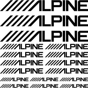 Sticker Masters Alpine Sponsor Set Sticker
