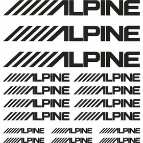 Sticker Masters Alpine Sponsor Set Sticker