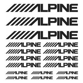 Sticker Masters Alpine Sponsor Set Sticker