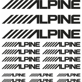 Sticker Masters Alpine Sponsor Set Sticker