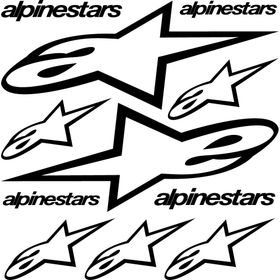 Sticker Masters Alpinestars Sponsor Set 3 Sticker