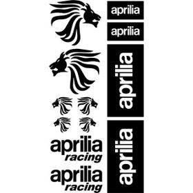 Sticker Masters Aprilia Racing 3 Siyah Sticker Set