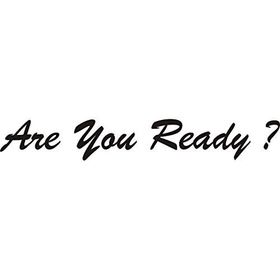 Sticker Masters Are You Ready Sticker