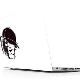 Sticker Masters Black Lion With Hat Laptop Duvar Stickerı