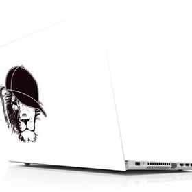 Sticker Masters Black Lion With Hat Laptop Duvar Stickerı