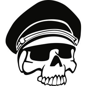 Sticker Masters Captain Front Skull Sticker