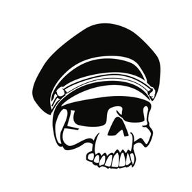 Sticker Masters Captain Front Skull Sticker