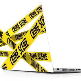 Sticker Masters Crime Science Laptop Sticker