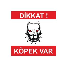 Sticker Masters Dikkat Köpek Var Sticker