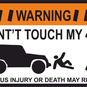Sticker Masters Dont Touch My Jeep Sticker