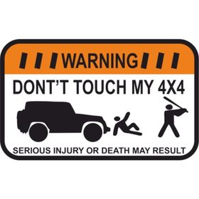 Sticker Masters Dont Touch My Jeep Sticker