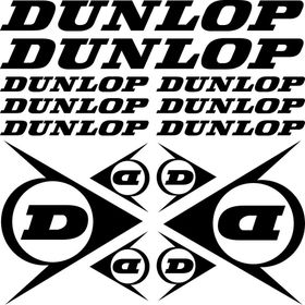 Sticker Masters Dunlop Sponsor Siyah Sticker Set