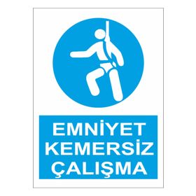 Sticker Masters Emniyet Kemeri Kullan Uyarı Levhası Sticker