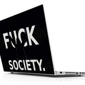 Sticker Masters Fck Society Laptop Sticker