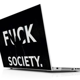 Sticker Masters Fck Society Laptop Sticker