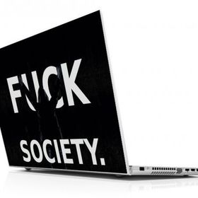 Sticker Masters Fck Society Laptop Sticker