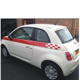 Sticker Masters Fiat 500 Yan Şerit Sticker