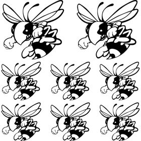 Sticker Masters Frelon Hornet Eşek Arısı Sponsor Set Sticker