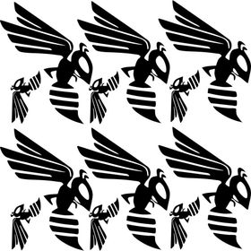 Sticker Masters Frelon Hornet Eşek Arısı Sponsor Set Sticker