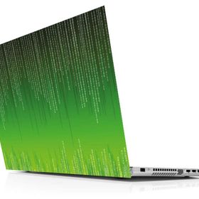 Sticker Masters Green Binary Code Laptop Sticker