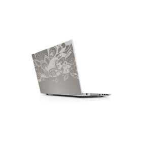 Sticker Masters Gri Floral Laptop Duvar Stickerı