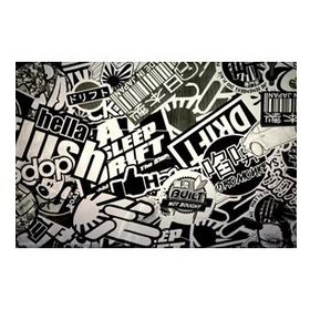 Sticker Masters Hellaflush Sticker Black