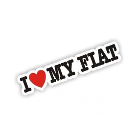 Sticker Masters I Love My Fiat Sticker
