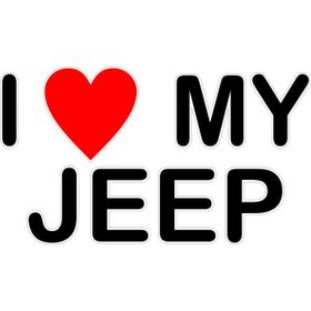 Sticker Masters I Love My Jeep Sticker