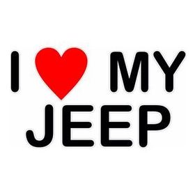 Sticker Masters I Love My Jeep Sticker
