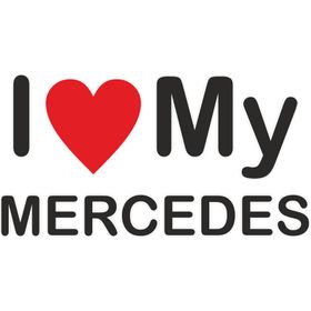 Sticker Masters I Love My Mercedes Sticker