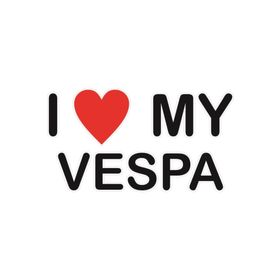 Sticker Masters I Love My Vespa Sticker