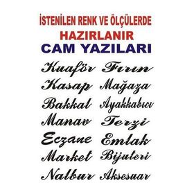 Sticker Masters İşyeri Cam Sticker