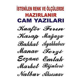 Sticker Masters İşyeri Cam Sticker