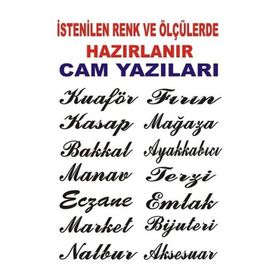 Sticker Masters İşyeri Cam Sticker