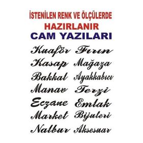 Sticker Masters İşyeri Cam Sticker