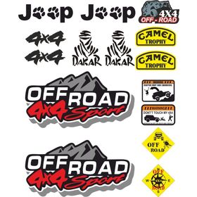 Sticker Masters Jeep Off Road Stıcker Set